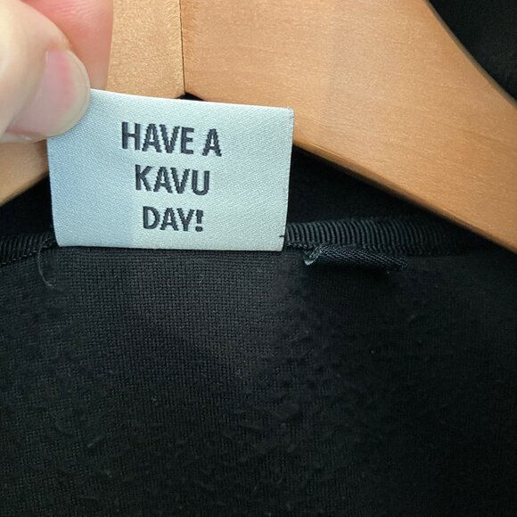 KAVU Cozen Fleece Top quarter zip Womens black sz small - Picture 3 of 8